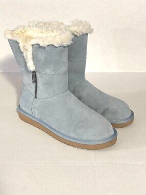 Koolaburra by UGG Womens Aribel Short Blue Boots Size 8